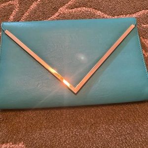 🌸Turquoise Envelope Clutch Chain Purse🌸